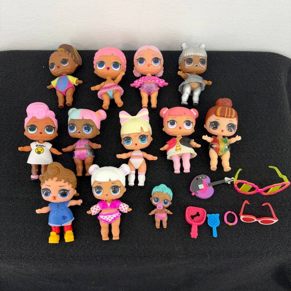 LOL Surprise‎ Dolls HUGE 50 pc Lot 18 Figures 4 Pets Clothes Accessories Bundle